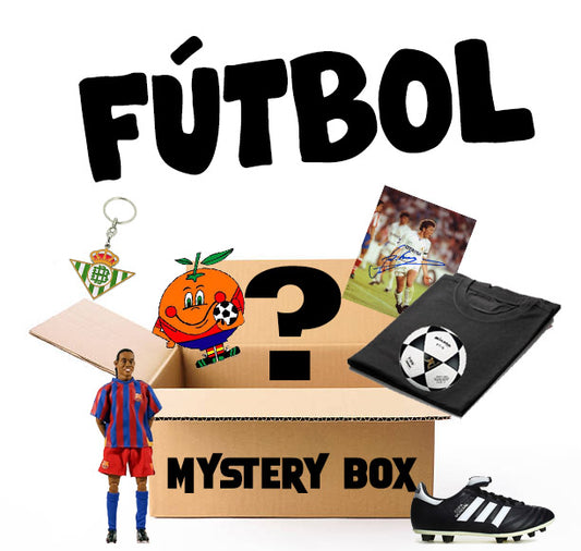MYSTERY BOX FÚTBOL retro ⚽ R.Madrid, Barcelona, España 82